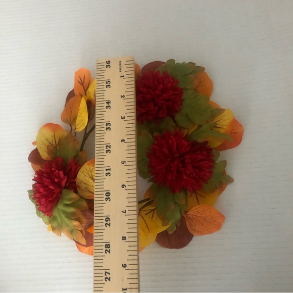 Small Fall Floral Wreath for Door Wall Centerpiece - Fall colors - Picture 9 of 9